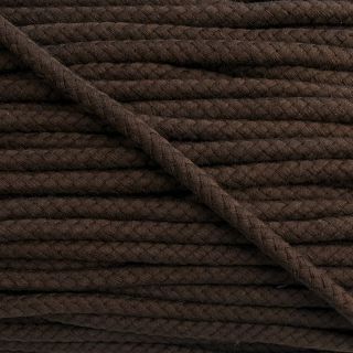 Pamučna upletena vrpca 8 mm dark mocha