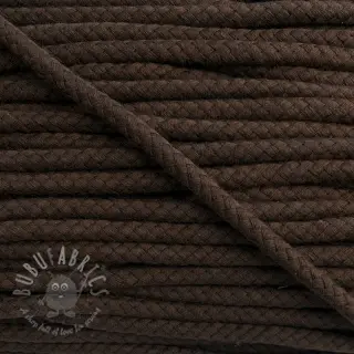 Pamučna upletena vrpca 8 mm dark mocha