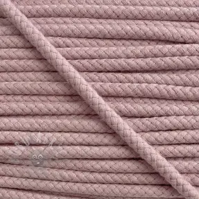 Pamučna upletena vrpca 8 mm washed pink