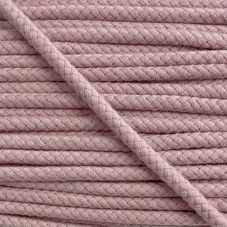 Pamučna upletena vrpca 8 mm washed pink