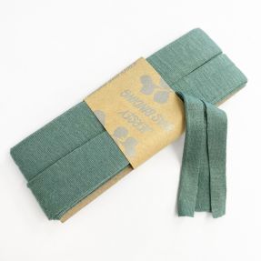 Traka za obrubljivanje viskoza - 3 m pine green
