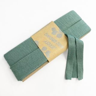 Traka za obrubljivanje viskoza - 3 m pine green