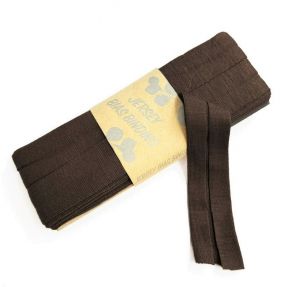 Traka za obrubljivanje viskoza - 3 m dark mocha