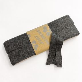 Traka za obrubljivanje viskoza - 3 m anthracite melange