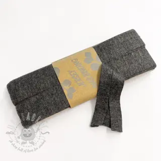 Traka za obrubljivanje viskoza - 3 m anthracite melange