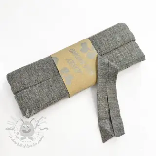 Traka za obrubljivanje viskoza - 3 m grey melange