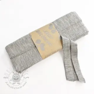 Traka za obrubljivanje viskoza - 3 m light grey melange
