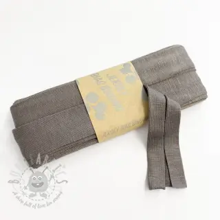 Traka za obrubljivanje viskoza - 3 m taupe