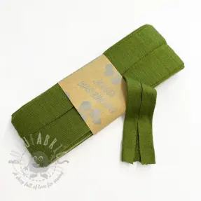 Traka za obrubljivanje viskoza - 3 m olive green