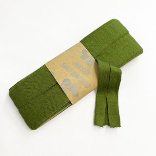 Traka za obrubljivanje viskoza - 3 m olive green
