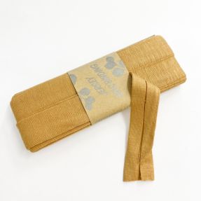 Traka za obrubljivanje viskoza - 3 m mustard