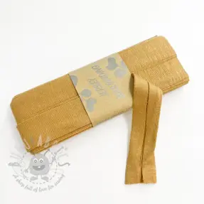 Traka za obrubljivanje viskoza - 3 m mustard