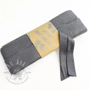 Traka za obrubljivanje viskoza - 3 m grey