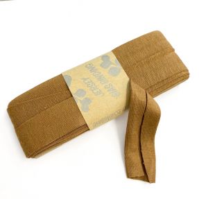 Pošivna elastika viskoza - 3 m dark camel