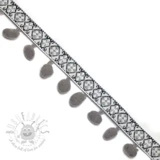 Pompon JACQUARD grey
