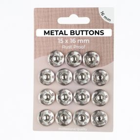 Kopča METAL 16 mm silver