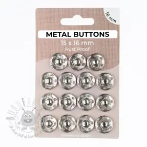 Kopča METAL 16 mm silver