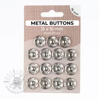 Kopča METAL 16 mm silver