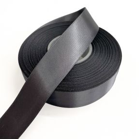 Saten vrpca obostrana 25 mm dark grey