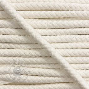 Pamučna upletena vrpca 8 mm prljavo bijela