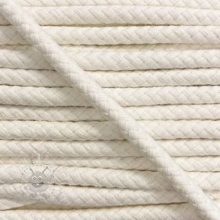 Pamučna upletena vrpca 8 mm prljavo bijela