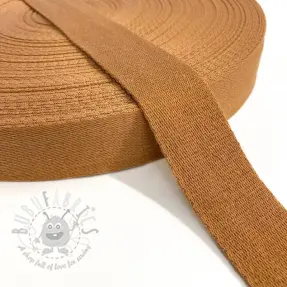 Pamučna traka 4 cm cognac