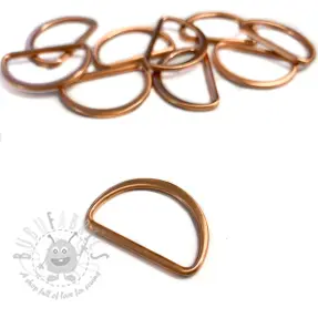 Metalni polukrug 40 mm copper