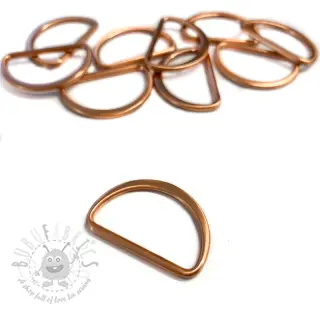 Metalni polukrug 40 mm copper