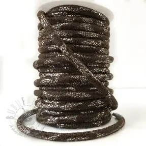 Semiš uzica Glitter brown