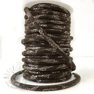 Semiš uzica Glitter brown