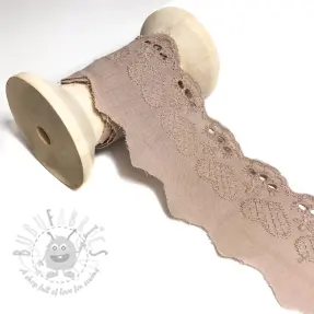 Čipka Heart sand
