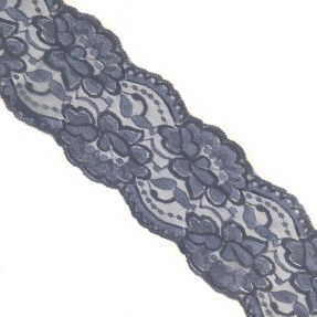 Čipka Blossom dark grey