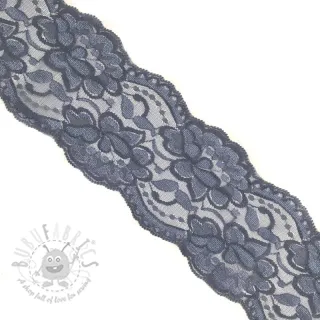 Čipka Blossom dark grey