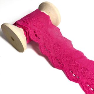 Krajka Heart fuchsia