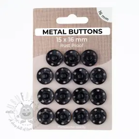 Kopča METAL 16 mm black