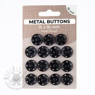 Kopča METAL 16 mm black