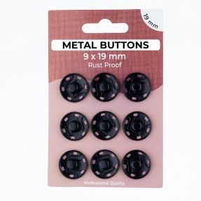 Kopča METAL 19 mm black
