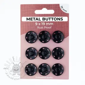 Kopča METAL 19 mm black