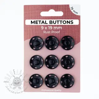 Kopča METAL 19 mm black