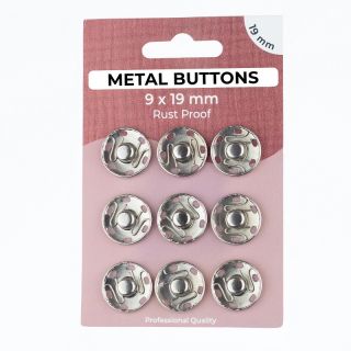 Kopča METAL 19 mm silver