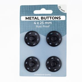 Kopča METAL 25 mm black