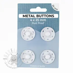 Kopča METAL 25 mm off white