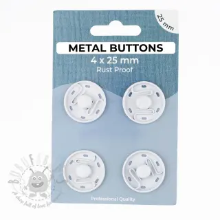 Kopča METAL 25 mm off white