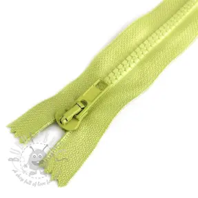 Plastični jakna zatvarač razdjelni 70 cm lime