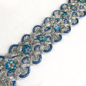 Traka Šljokice turquoise
