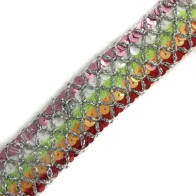 Traka Šljokice MULTI lime