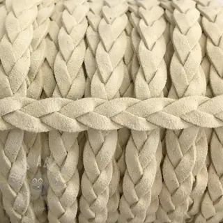 Semiš uzica pletena off white