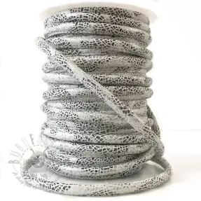 Semiš uzica Glitter white