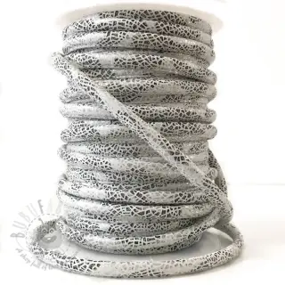 Semiš uzica Glitter white