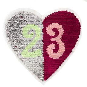 Šljokice obostrane Heart 23